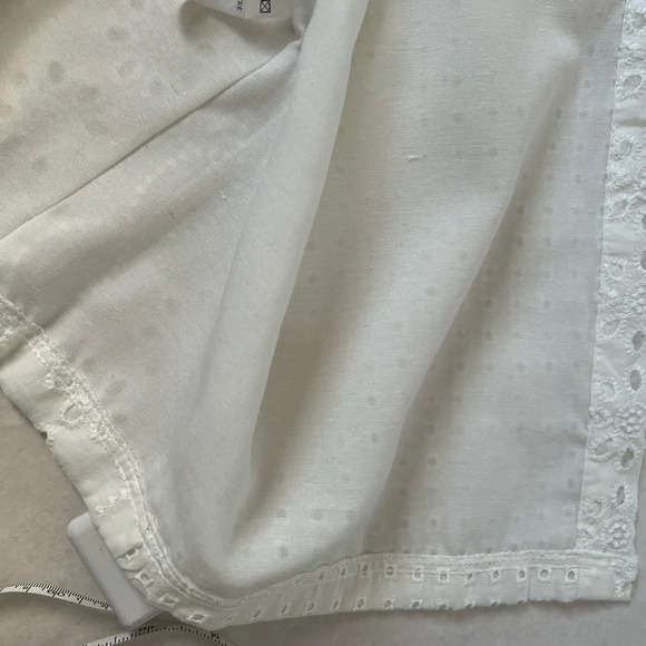 By ESQ NWNT WOMAN  LACE Long Sleeve Cotton Blend MIDI DRESS WHITE M - Picture 9 of 14